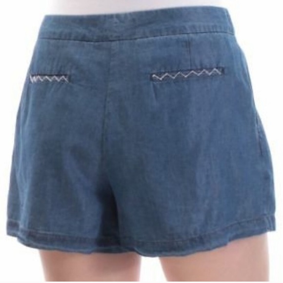 Max Studio Odette Denim Chambray Shorts 2 - Picture 2 of 6